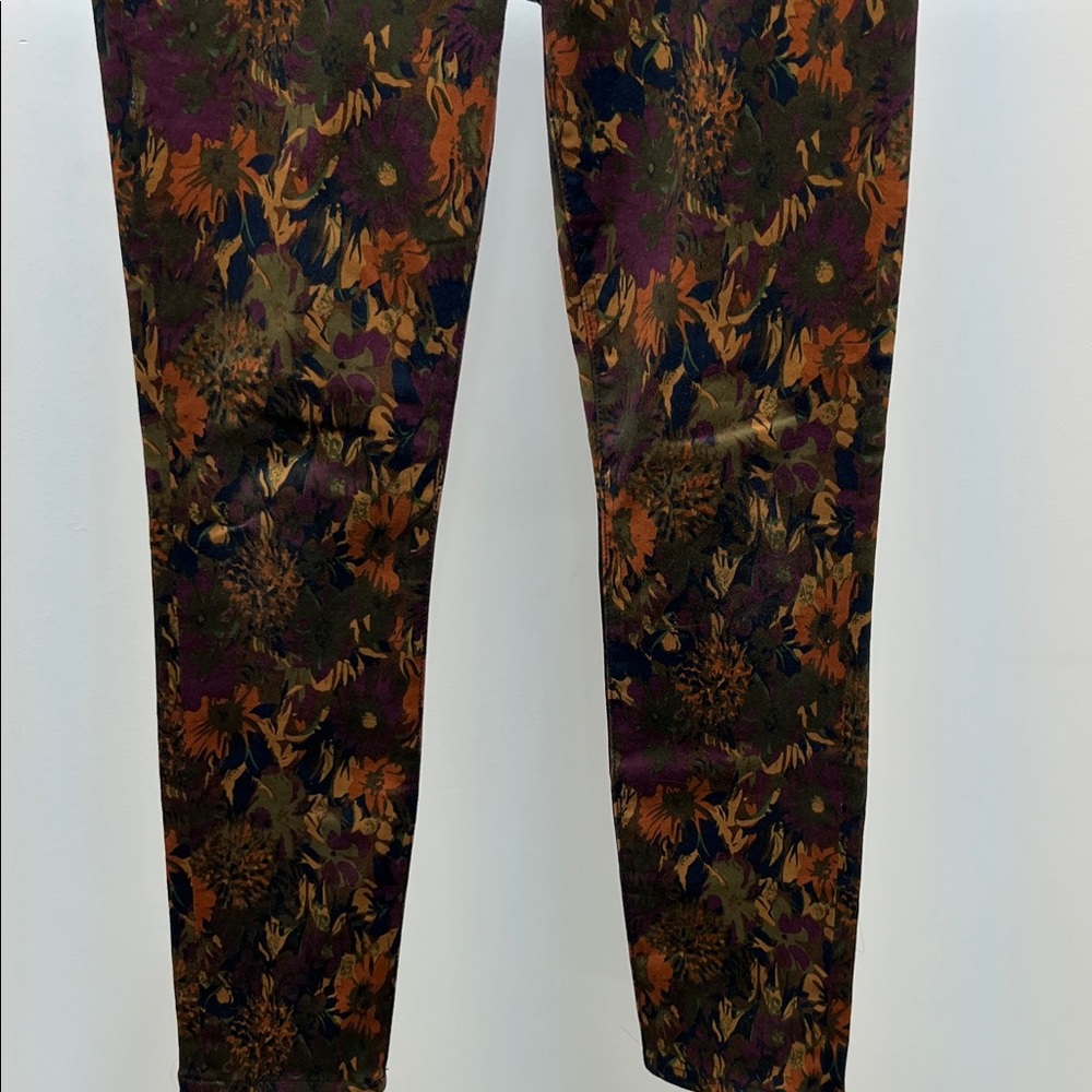 7 For All Mankind Multicolor Floral Skinny Jeans - Picture 3 of 8